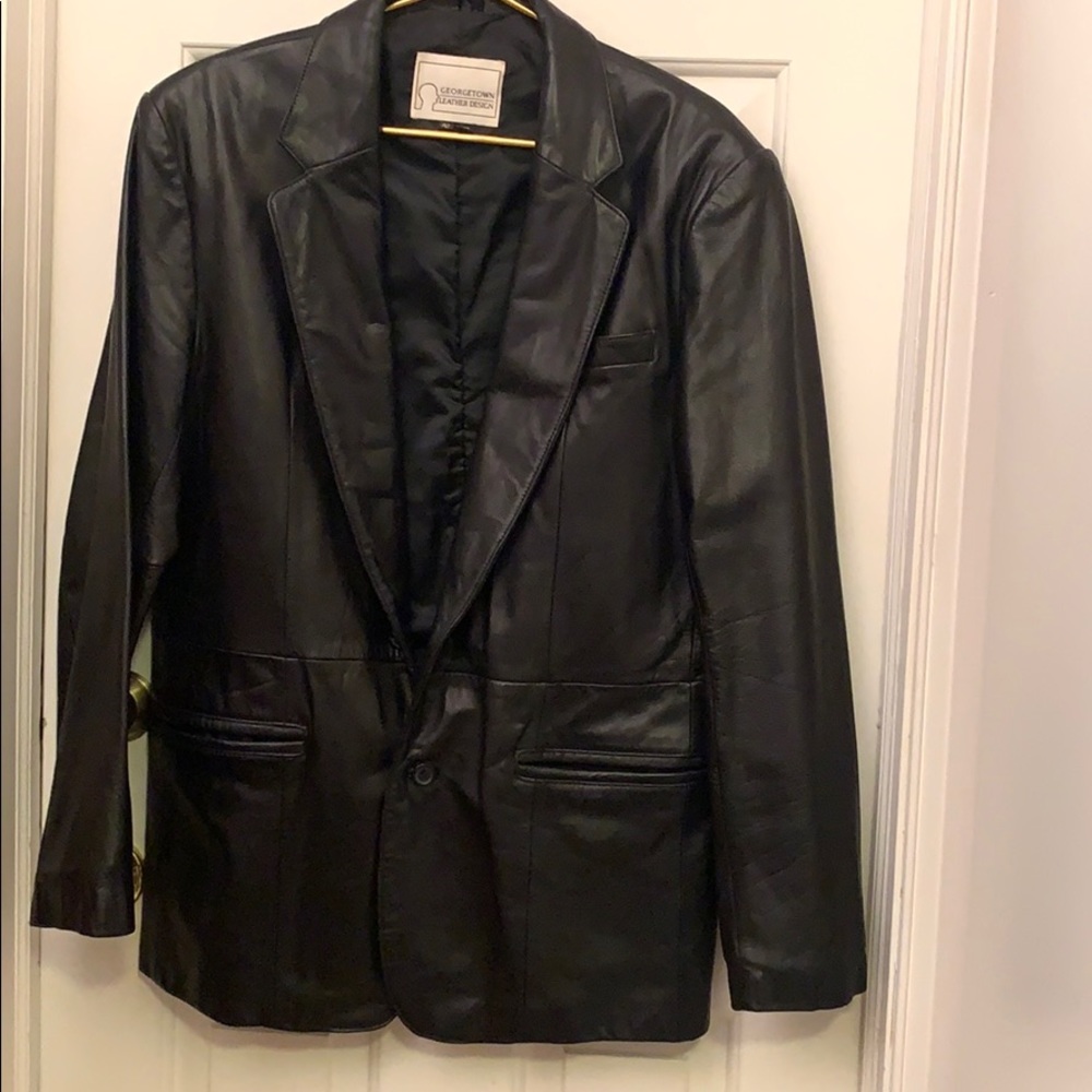 Man’s Leather Blazer